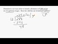 Distance, Cost, and Rate Problems