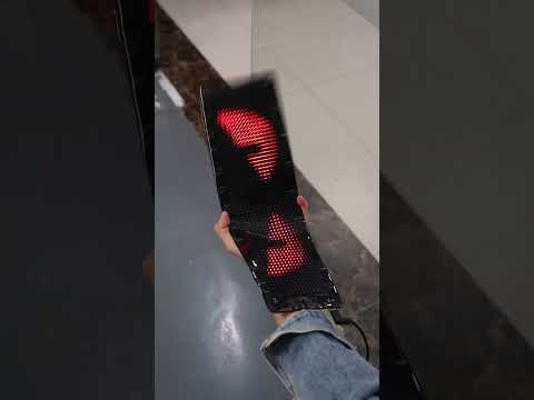 Truck RGB Devil's Eyes LED flexible display screen panel car led message display board APP control