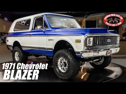 1971 Chevrolet Blazer 4X4 Restomod For Sale Vanguard Motor Sales #7977