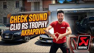 🔥 CHECK SOUND DA PAURA! Prova Clio RS Trophy con scarico AKRAPOVIC! 🔊