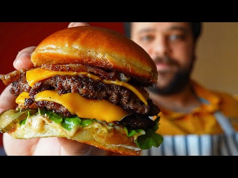 🍔🍔😍😍🔥🔥 اجمد طريقة لعمل البرجر و العيش بتاعه فى البيت