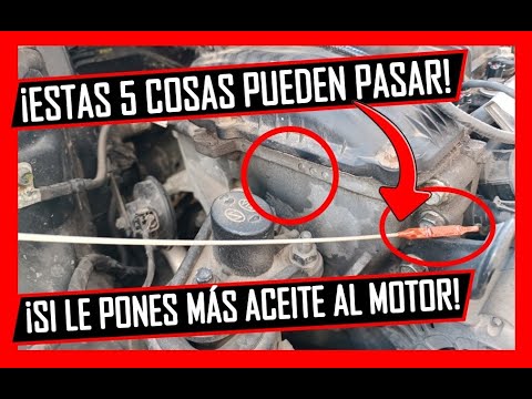 🔥 Esto Pasa Si Le PONES Más ACEITE Del INDICADO Al MOTOR De Tu AUTO⚠️