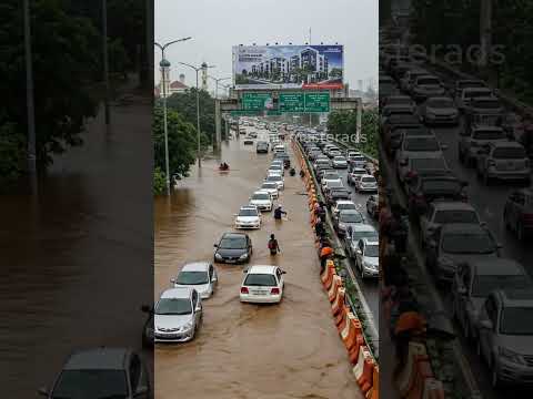 Jalanan Jakarta Lumpuh! Banjir Besar Buat Kendaraan Terjebak!