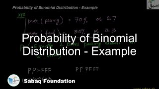 Probability of Binomial Distribution - Example