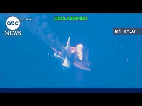 米中央軍、米艦艇への攻撃への報復としてイランの石油タンカー3隻を攻撃と発表