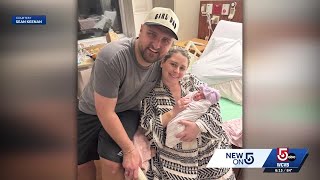 Winthrop dad speaks after wife delivers baby girl after losing home in fire