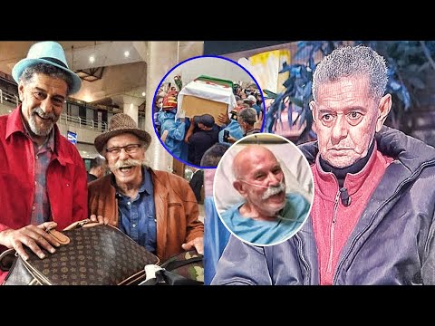 عاجل .. شاهد بالفيديو انهيار الفنان صالح اوقروت في جنازة صديقه مدني نعمون ( عمي برهان )