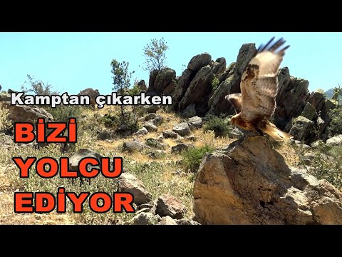 KAMPTAN ÇIKARKEN BİZİ YOLCU EDİYOR/Yine sıradışı bir durum