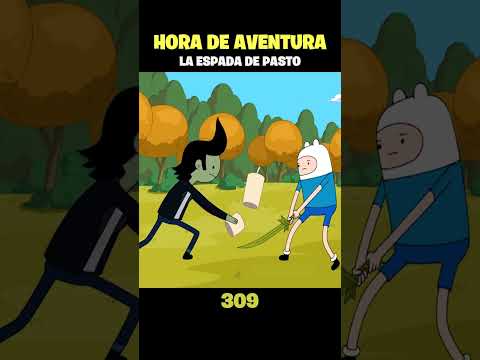 Finn acepta la maldición de la espada de pasto 🌿│ #HoraDeAventura 309 #shorts @mauspe​