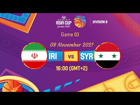 Iran v Syria | Full Game - FIBA Women's Asia Cup 2021 - Division B