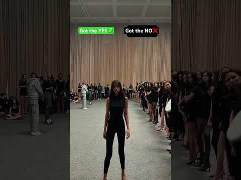 Casting day… will she make the cut? #casting #runway #catwalktour #fashion #usa