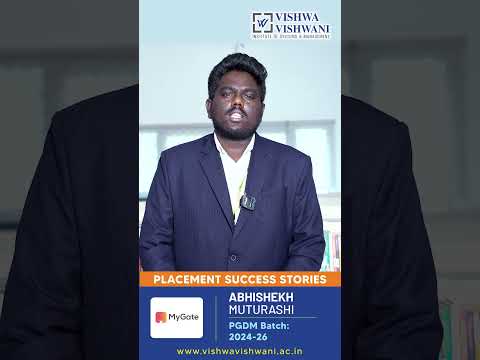 PGDM with ₹14 LPA Highest Package | Hyderabad #VishwaVishwaniBusinessSchool #MBAorPGDM #ytshorts