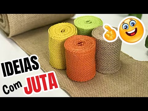 LEMBRANCINHAS LINDAS feitas com JUTA | artesanato rústico com juta colorida