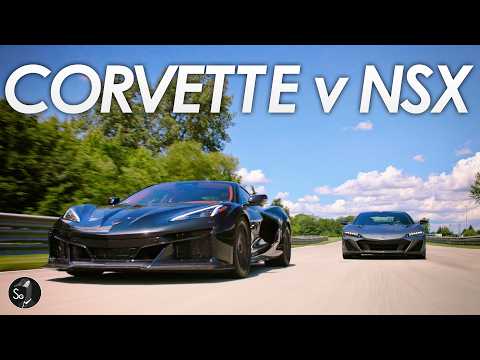 Acura NSX vs. Corvette r-ray: Hybrid Sports Car Showdown