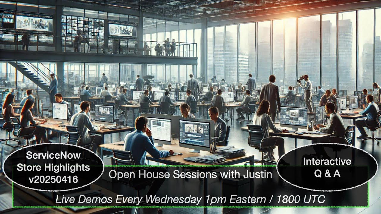 ServiceNow Store Highlights v20250416 - Open House Sessions with Justin