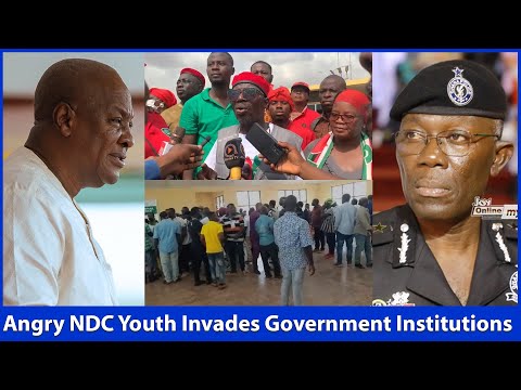 Angry NDC Supporters Storms Tema To Take Over Government Institution...