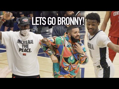 Bronny’s BACK! LeBron & Drake Can’t Believe Amari Bailey Dunked On Defender!
