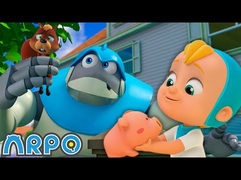 SQUEAK! SQUEAK! 🔊 Can Arpo Find the Secret Noise? | Anime Compilation | Videos for Kids!