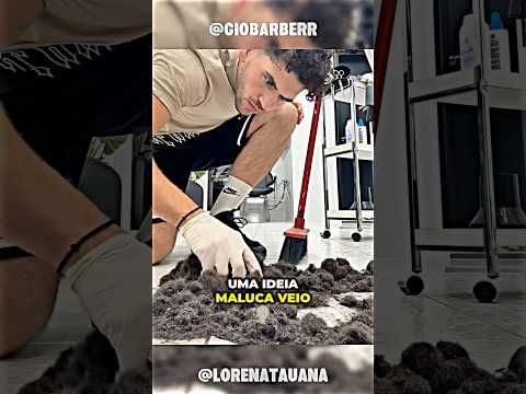 💇‍♂️🧠 Barbeiro Tem Ideia Maluca E Surpreende Clientes #shorts