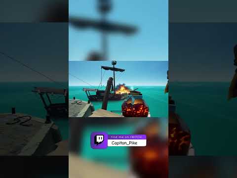 I like how I move back as if the ship is gonna hit me 😆 #seaofthieves #pvp #gaming #boom #keg