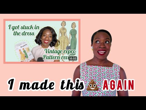 Sewing a 1950s reproduction pattern | Simplicity 9849