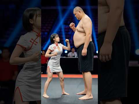 弱女子vs光头巨人 | Chinese Kung Fu vs Boxing | #Kungfu #fighting #kickboxing #boxing #mma
