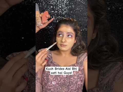Aisi Brides se Bhot Darr lgta hai Guys ๐ญ | Bridal Makeup | yashika makeovers #shorts #makeup