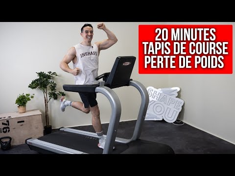 20 minutes tapis de course séance intense (brulez 500 calories) !! 🔥