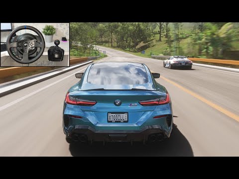 BMW M8 Competition Coupe - Goliath Race - Forza Horizon 5 | Steering Wheel Gameplay