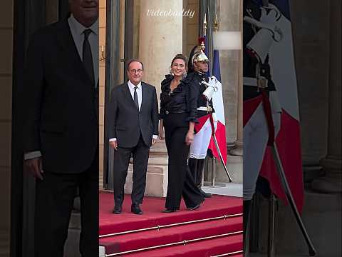 Julie Gayet &amp; Francois Hollande Looked Stunning While Arriving To <strong>The</strong> <strong>Red</strong> Carpet