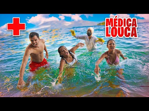MÉDICA LOUCA SAIU DO MAR E TIVEMOS QUE CORRER - JULIANA BALTAR
