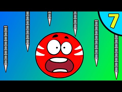 Несносный КРАСНЫЙ ШАР против злодеев в масках #7. Мрачная фабрика 3. Мультик Red Ball на Игрули TV