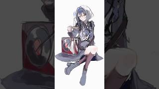 【再投稿】青と黒をメインにした色塗り #vtuber  #イラスト