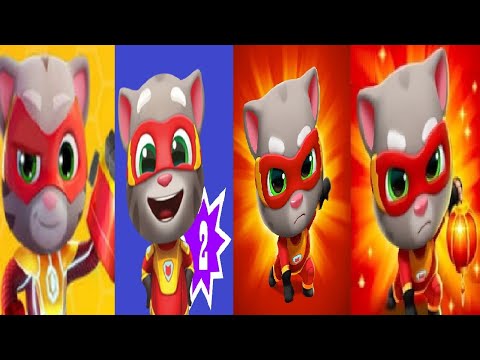 Talking Tom HERO DASH New Update 2024 VS Chinese Version VS Crazy tom hero dash Tom ANGELA Gameplay