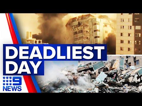 Forty-two dead in latest Israeli airstrikes | 9 News Australia