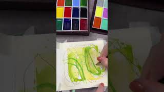 Tiny Mixed Media Painting Process With Soft Layers and Loose Marks