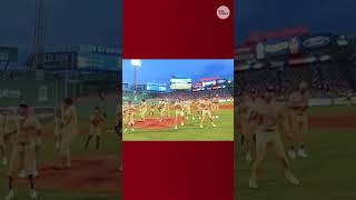 See All-American Rejects crash Savannah Bananas halftime show #Shorts