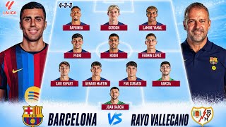 🚨 HANSI FLICK TEST! Barcelona' SCARY New Line-up vs RAYO VALLECANO 🤯🔥