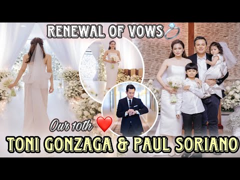 Toni Gonzaga and Paul Soriano 2nd Wedding ito ang Renewal of Vows nila super classic elegant | 10th