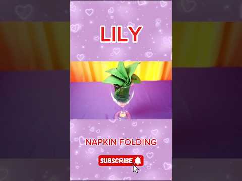 NAPKIN FOLDING TOWEL FOLDING CRAFTING DIY WONDERFUL DESIGN NAPKIN FOLDING WITH THE GLASS