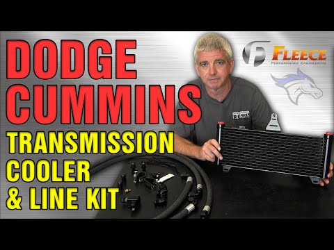 Must See Fleece's NEW Dodge Cummins Transmission Cooler & Line Kit!  #cummins #dodge #diesel #fyp