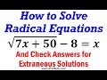Solving Quadratic Equations with Radicals