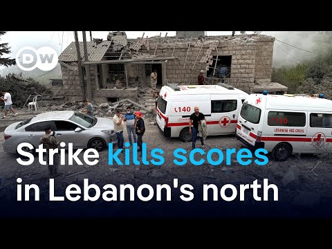At least 21 killed in Israeli strike on village in northern Lebanon | DW News