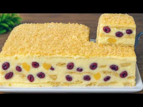 Der berühmte italienische Sommerkuchen, der in ihrem Mund schmilzt! Napoleon Torte