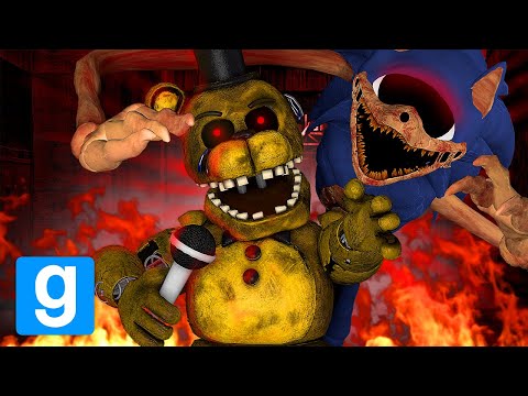 FREDDY & SONIC.EYX IS HAUNTING YOU! NEXTBOT HIDE & SEEK IS EVEN SCARIER - GMOD