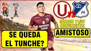 EL TUNCHE RIVERA SE QUEDA EN LA U, AMISOTOS UNIVERSITARIO VS MILLONARIOS
