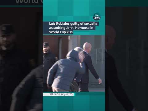Rubiales found guilty of sexually assaulting Jenni Hermoso in World Cup kiss #itvnews #football