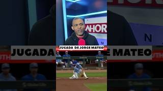 La jugada de Jorge Mateo en el partido entre Cleveland y Atlanta #narracion #mlb