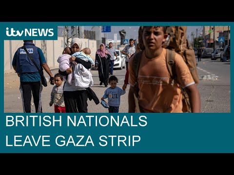 First British nationals enter Egypt from Gaza after Rafah crossing opens| ITV News