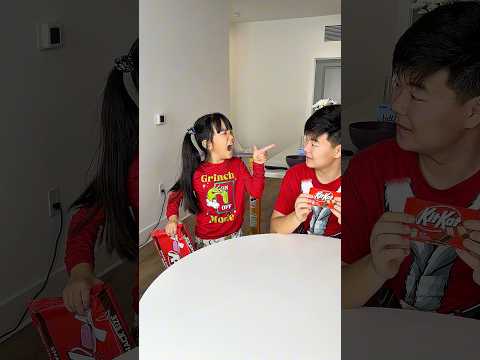 Big KitKat for Milasha 🤪🤣 LeoNata family #shorts